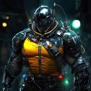 Chromaglass style, Midjourney V6.1: concept art character design of retropunk steam knight