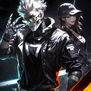 Chromaglass style, Midjourney V6.1: black-and-white manga comic strip