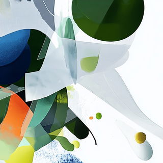 Risographolith style, Midjourney V6.1: abstract 3D render