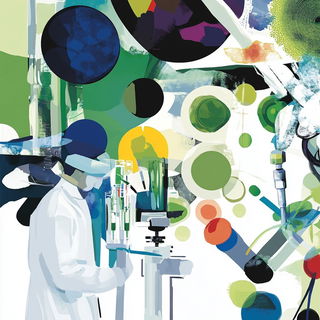Risographolith style, Midjourney V6.1: editorial illustration for popular scientific magazine cover