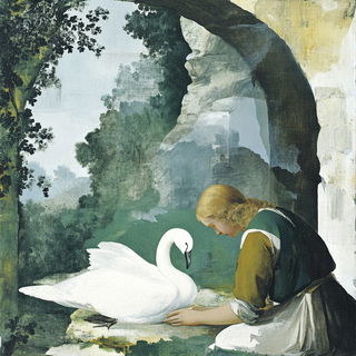 Risographolith style, Midjourney V6.1: classical 18th-century oil painting