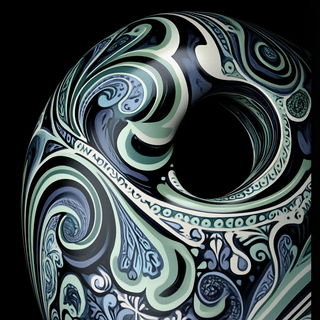Automaton Panelwork style, Midjourney V6.1: abstract 3D render
