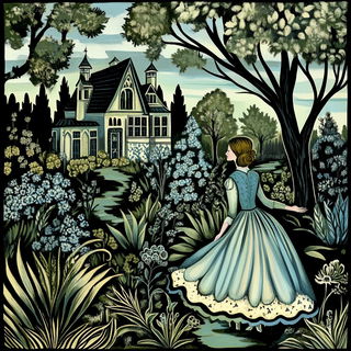 Automaton Panelwork style, Midjourney V6.1: retro fairy-tale illustration