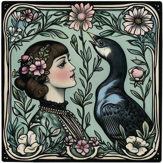 Automaton Panelwork style, Midjourney V6.1: traditional folk art