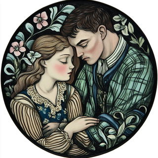Automaton Panelwork style, Midjourney V6.1: classical 18th-century oil painting