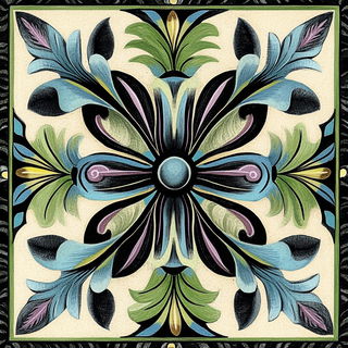 Automaton Panelwork style, Midjourney V6.1: creative pattern composition