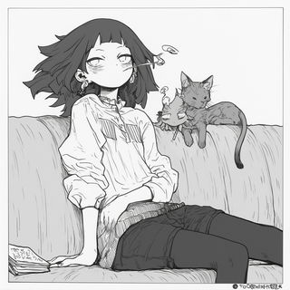Aureate Ink Revival style, Midjourney V6.1: black-and-white manga comic strip