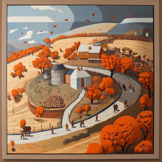 Astraclast style, Midjourney V6.1: traditional folk art