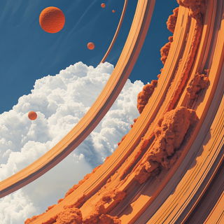 Astraclast style, Midjourney V6.1: creative pattern composition