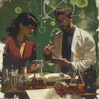 Cinematome style, Midjourney V6.1: editorial illustration for popular scientific magazine cover