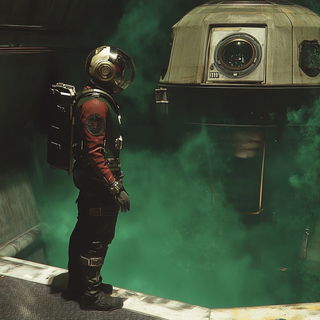 Cinematome style, Midjourney V6.1: cinematic shot from sci-fi movie