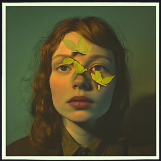 Cloudfall Ornithics style, Midjourney V6.1: photographic portrait of female protagonist