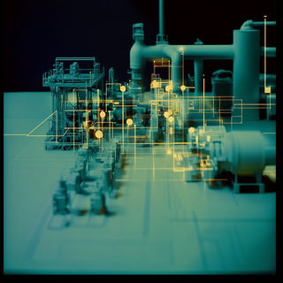 Cloudfall Ornithics style, Midjourney V6.1: technical infrastructure blueprint schematics