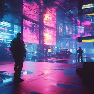 Carnivectra style, Midjourney V6.1: cinematic shot from sci-fi movie