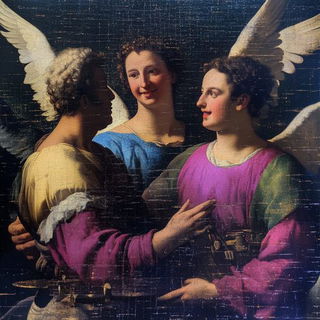 Carnivectra style, Midjourney V6.1: classical 18th-century oil painting