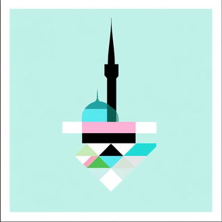 Chromamarl style, Midjourney V6.1: bold minimalist logo design for Istanbul city municipal services