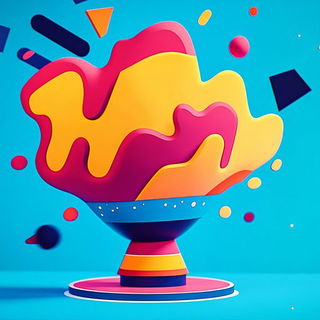 Scenocrypt style, Midjourney V6.1: abstract 3D render