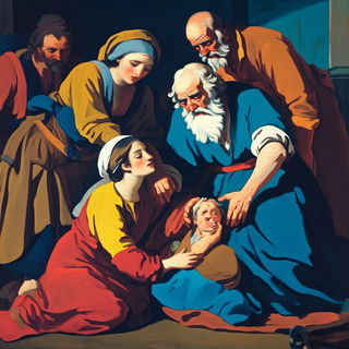 Scenocrypt style, Midjourney V6.1: classical 18th-century oil painting