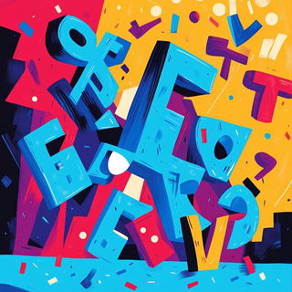 Scenocrypt style, Midjourney V6.1: typographic composition with large letters