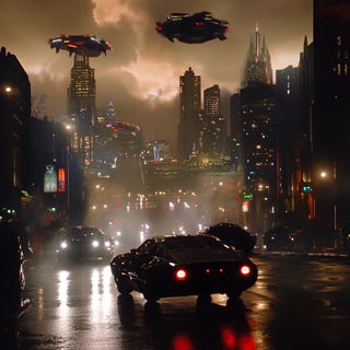 Crayonectics style, Midjourney V6.1: cinematic shot from sci-fi movie