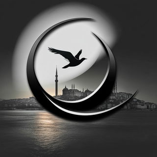 Tenebralign style, Midjourney V6.1: bold minimalist logo design for Istanbul city municipal services