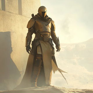Mural Cipher style, Midjourney V6.1: concept art character design of retropunk steam knight