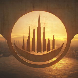 Mural Cipher style, Midjourney V6.1: bold minimalist logo design for Istanbul city municipal services