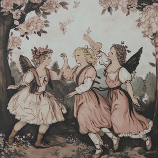 Orangewick Tapestry style, Midjourney V6.1: classical 18th-century oil painting