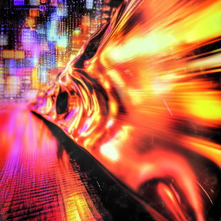 Morroway Motion Collective style, Midjourney V6.1: abstract 3D render