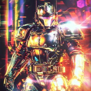 Morroway Motion Collective style, Midjourney V6.1: concept art character design of retropunk steam knight