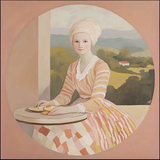 Canopystell style, Midjourney V6.1: classical 18th-century oil painting