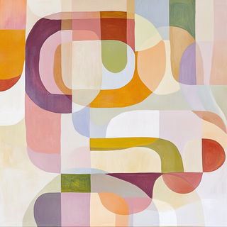Canopystell style, Midjourney V6.1: typographic composition with large letters
