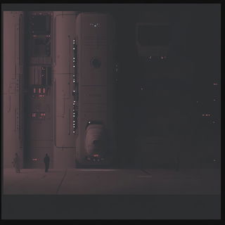 Sunlit Column Parade style, Midjourney V6.1: cinematic shot from sci-fi movie