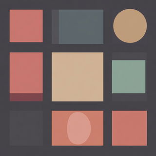 Sunlit Column Parade style, Midjourney V6.1: creative pattern composition