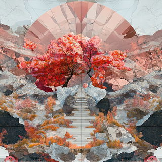 Sumi Overdye style, Midjourney V6.1: creative pattern composition