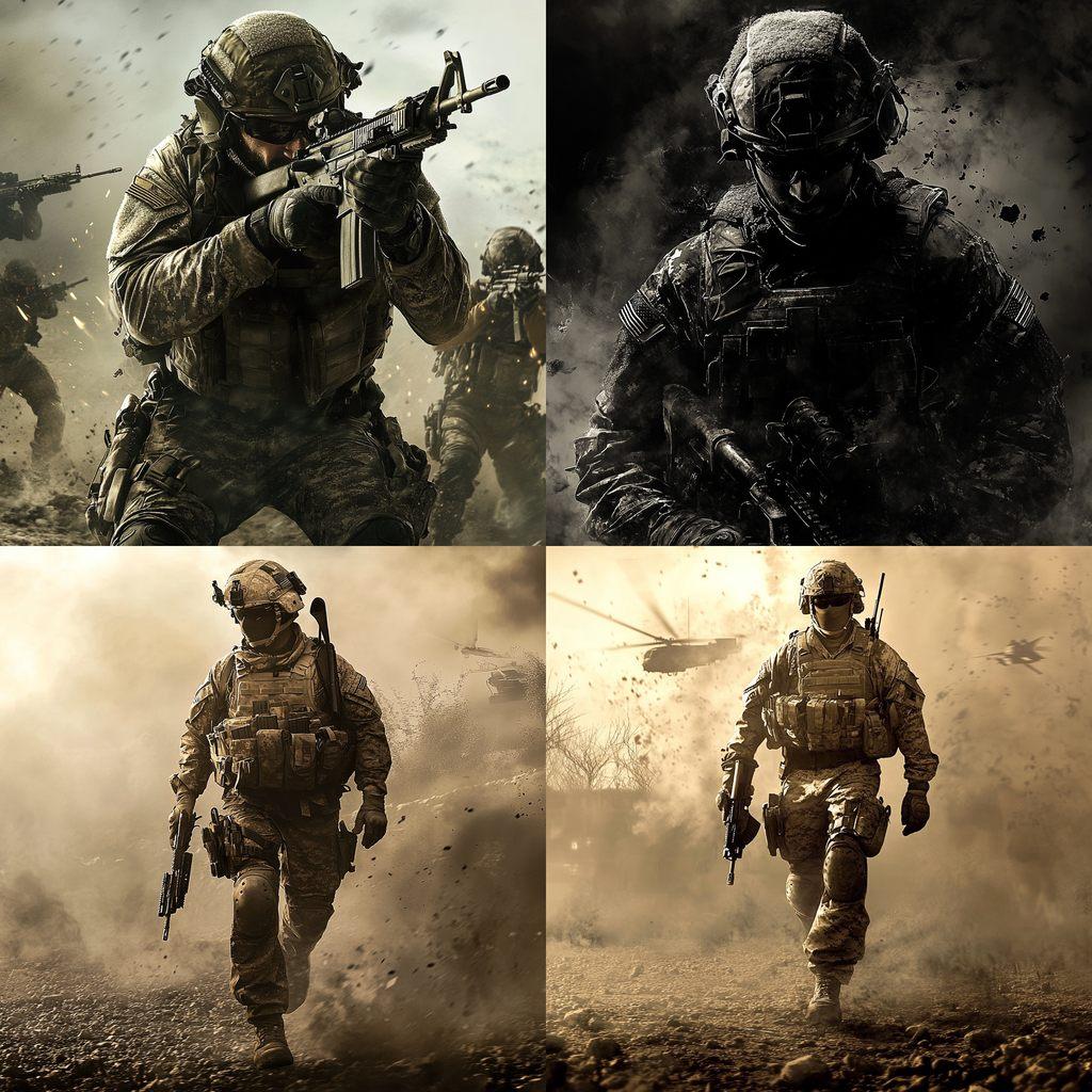 Call of Duty style, Midjourney V6.1, render 1 of 4