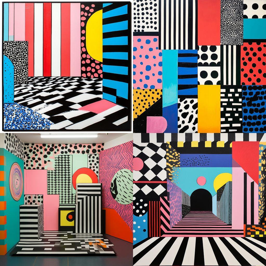 Camille Walala style, Midjourney V6.1, render 1 of 4