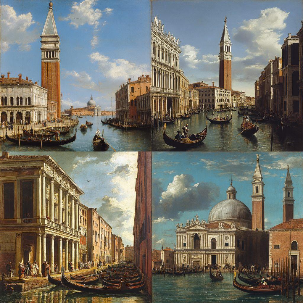 Canaletto style, Midjourney V6.1, render 1 of 4