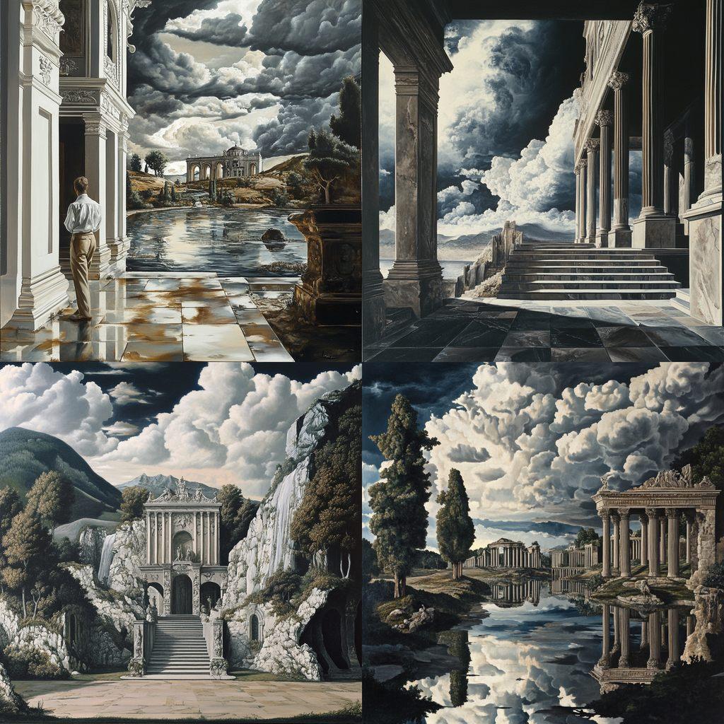 Carel Willink style, Midjourney V6.1, render 1 of 4