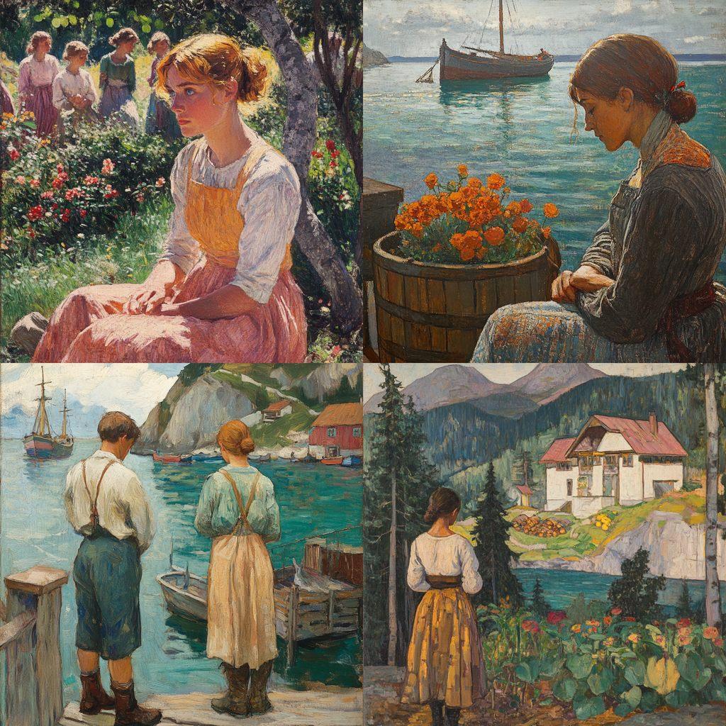 Carl Wilhelmson style, Midjourney V6.1, render 1 of 4