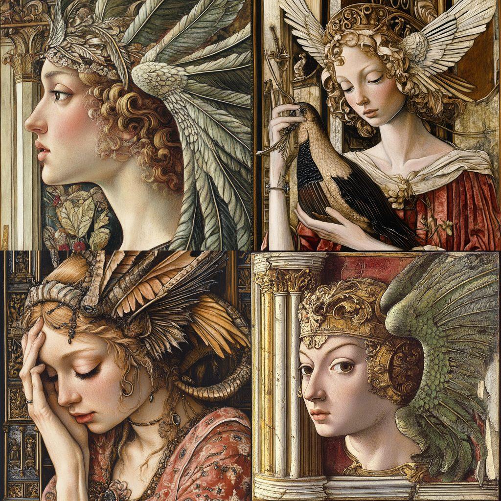 Carlo Crivelli style, Midjourney V6.1, render 1 of 4