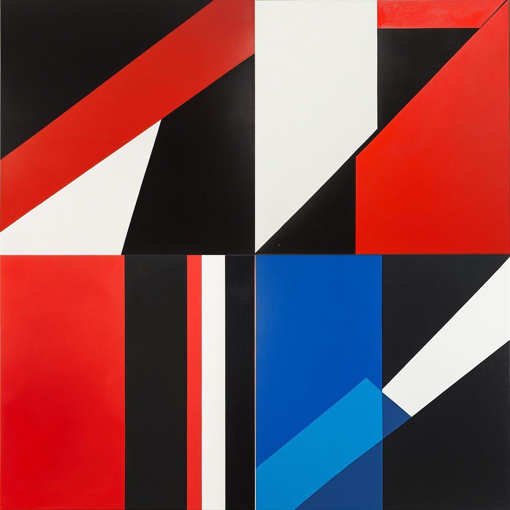 Carmen Herrera style, Midjourney V6.1, render 1 of 4