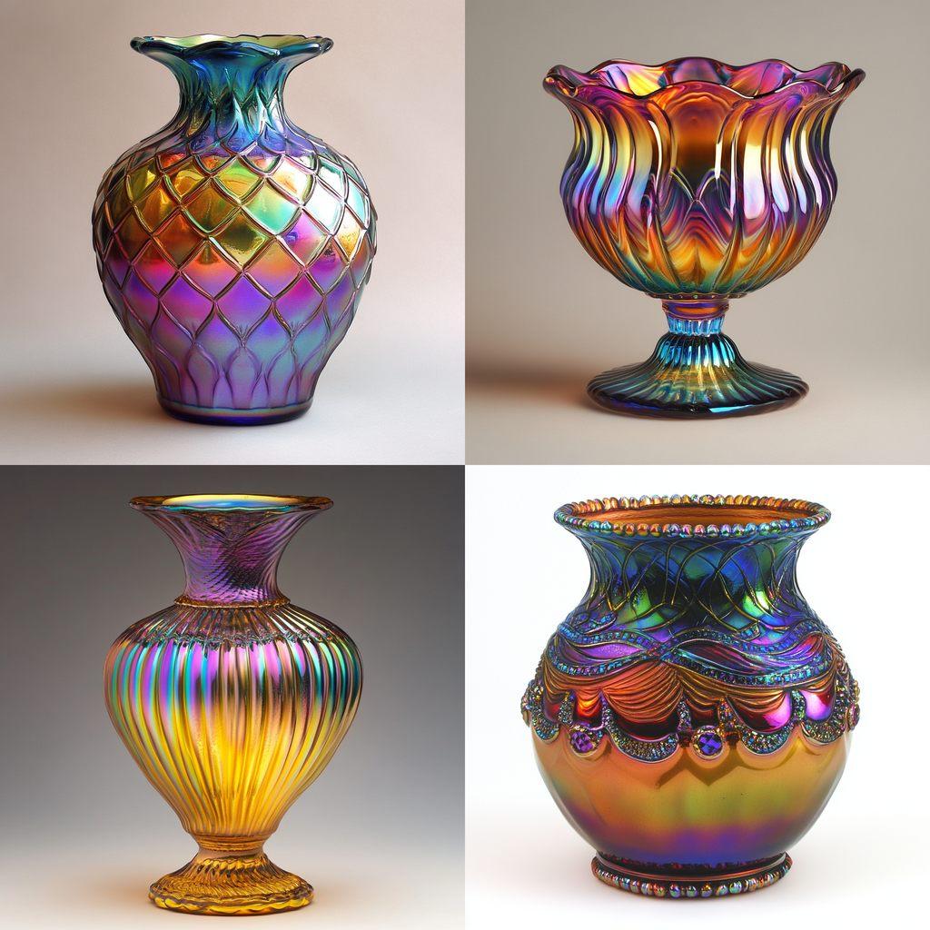 Carnival glass style, Midjourney V6.1, render 1 of 4