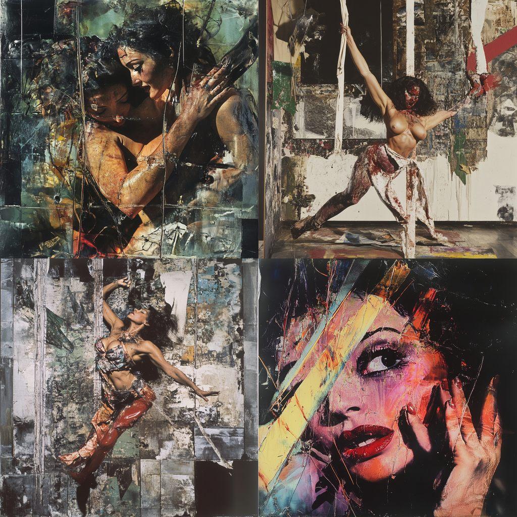 Carolee Schneemann style, Midjourney V6.1, render 1 of 4