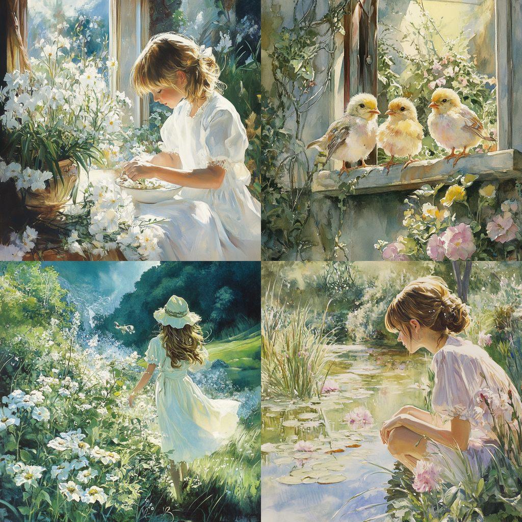 Carolyn Blish style, Midjourney V6.1, render 1 of 4