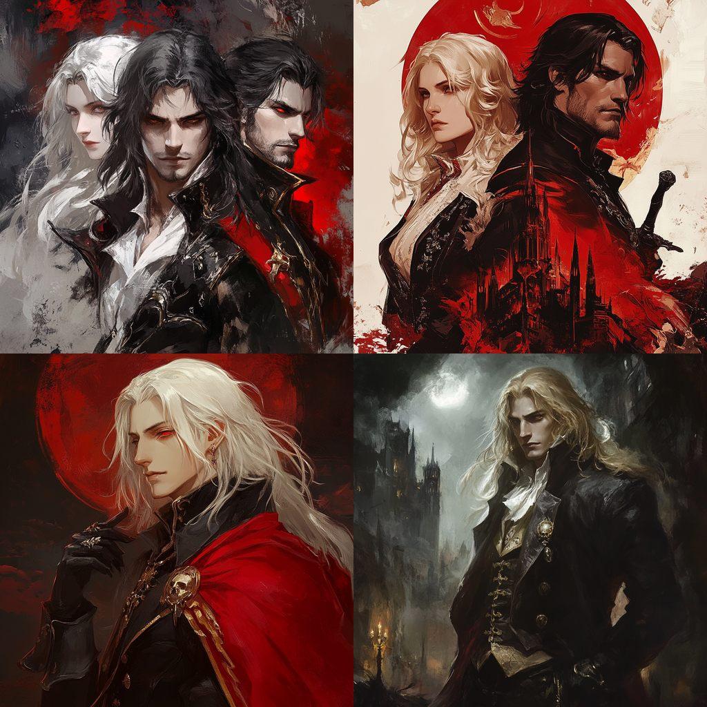 Castlevania style, Midjourney V6.1, render 1 of 4