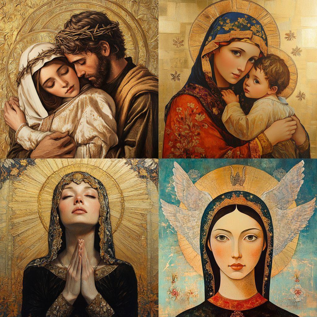 Catholic icon style, Midjourney V6.1, render 1 of 4