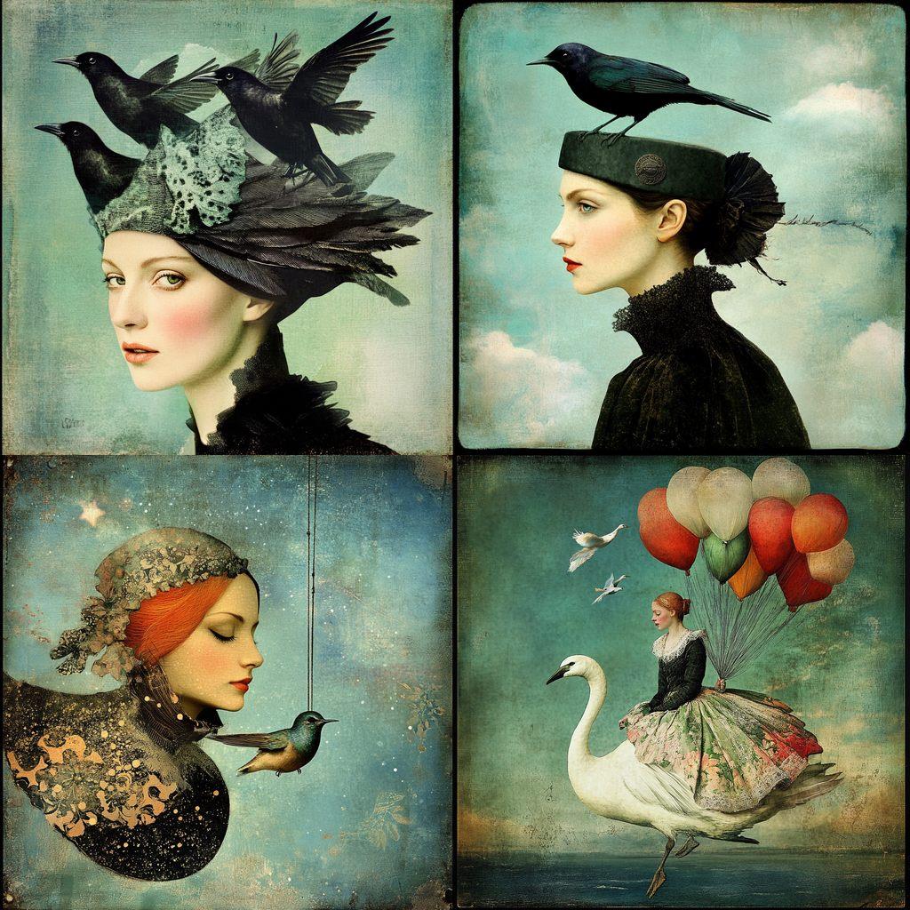 Catrin Welz-Stein style, Midjourney V6.1, render 1 of 4