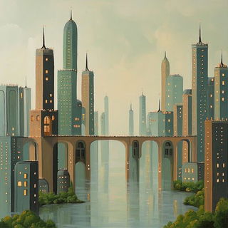 Bluewind Storycut style, Midjourney V6.1: megacity with futuristic bioarchitecture