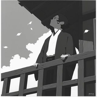 Bluewind Storycut style, Midjourney V6.1: black-and-white manga comic strip